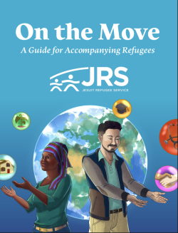 On The Move Guidebook- Download now. Get on the move with a new immersive activity for students, parishes, and communities looking to learn more about issues directly impacting refugees and immigrants.